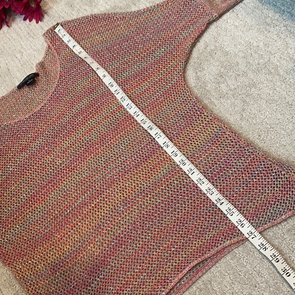 Multicolored sparkly dolman sleeves top - Picture 7 of 8